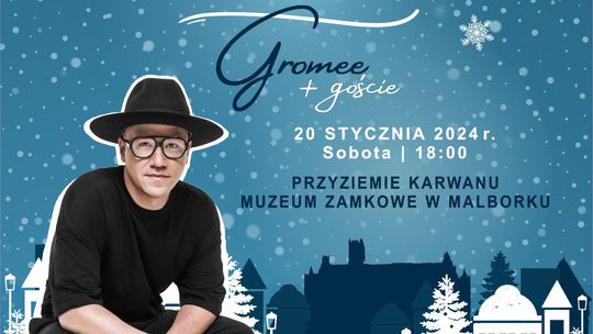 "Zaśnieżone miasto". Koncert Gromee + goście w malborskim Karwanie.