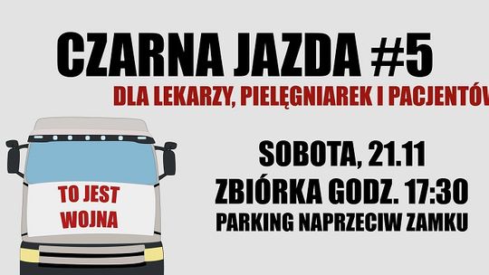 Zbiórka rzeczy dla pacjentów malborskiego szpitala podczas "czarnej jazdy".