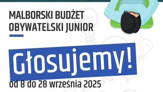 Zobacz, jak i kiedy zagłosować na zadania zgłoszone do Malborskiego Budżetu Obywatelskiego Junior.