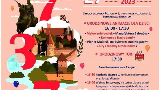 Zobacz program obchodów 737 Urodzin Malborka.