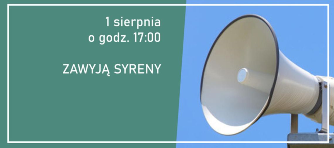 1 sierpnia mieszkańcy Malborka usłyszą syreny alarmowe.