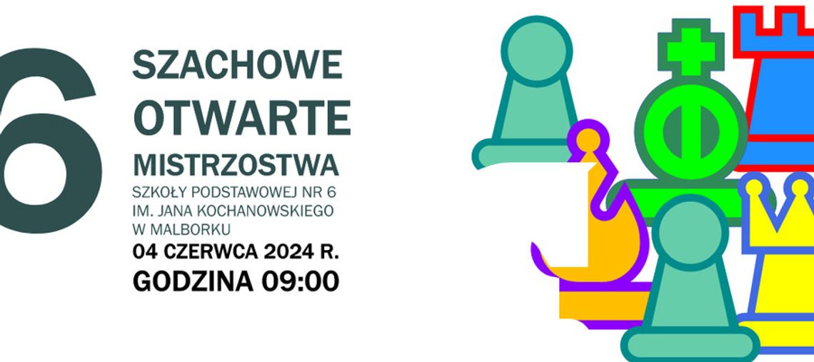 6. Szachowe Otwarte Mistrzostwa Szkoły Podstawowej nr 6 im. Jana Kochanowskiego w Malborku.