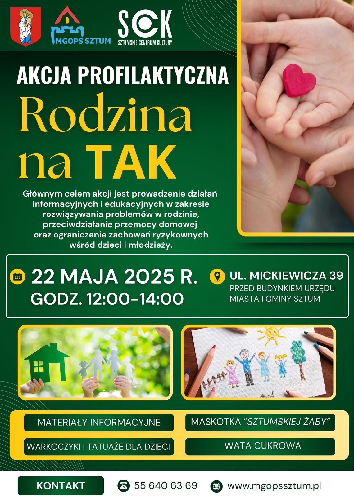 Akcja profilaktyczna "Rodzina na TAK" w Sztumie.
