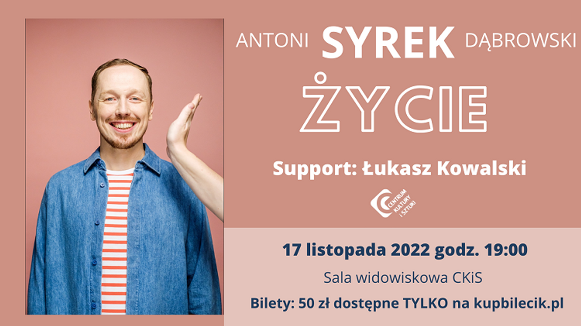 Antoni Syrek-Dąbrowski  w programie "ŻYCIE" – stand-up w Tczewie