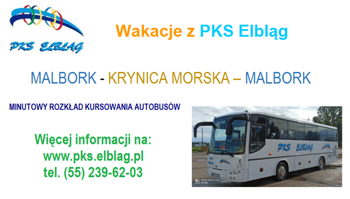 Autobusem z Malborka  do Krynicy Morskiej 