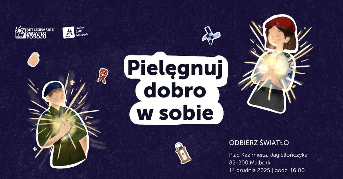 Betlejemskie Światło Pokoju w Malborku. Betlejemskie Światło Pokoju w Malborku.