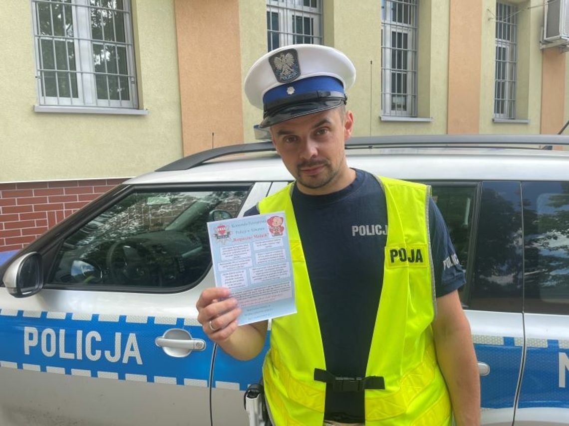 „Bezpieczny Maluch” akcja prewencyjna sztumskich policjantów.