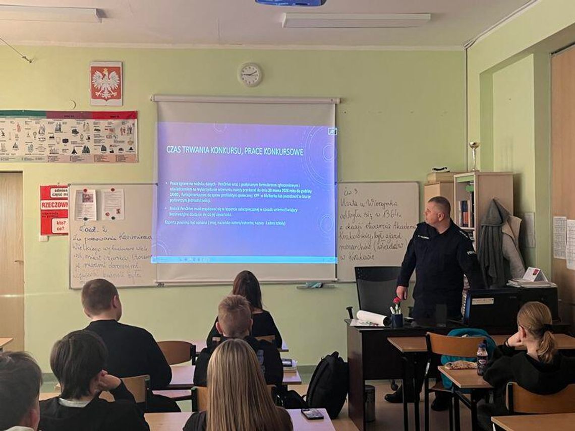 "Bezpieczny nastolatek w świecie cyfrowym" – spotkanie z młodzieżą w ramach wojewódzkiego pilotażowego projektu edukacyjnego.