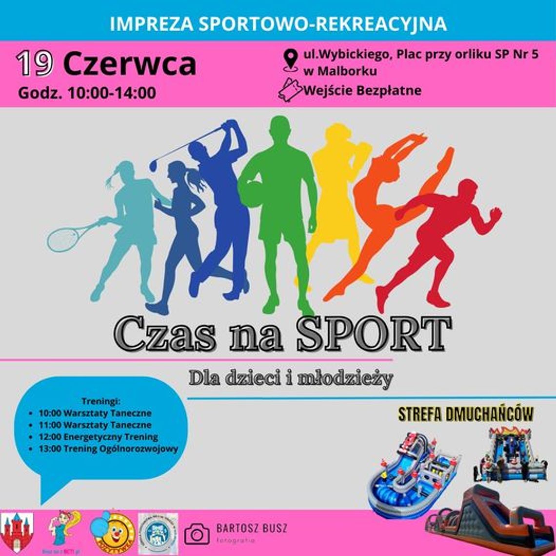 "Czas na sport!". Bezpłatny projekt dla dzieci i młodzieży z Malborka.