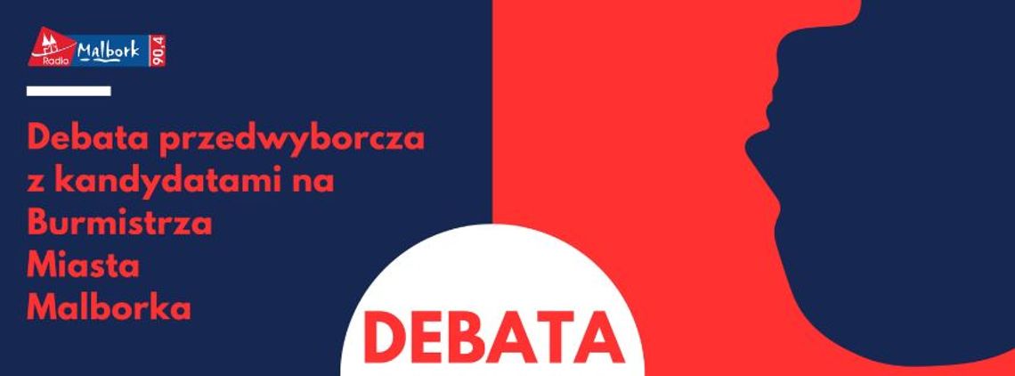 Debata przedwyborcza z kandydatami na Burmistrza Miasta Malborka.