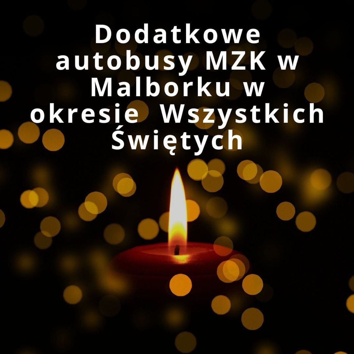 Dodatkowe autobusy miejskie w Malborku w okresie Wszystkich Świętych