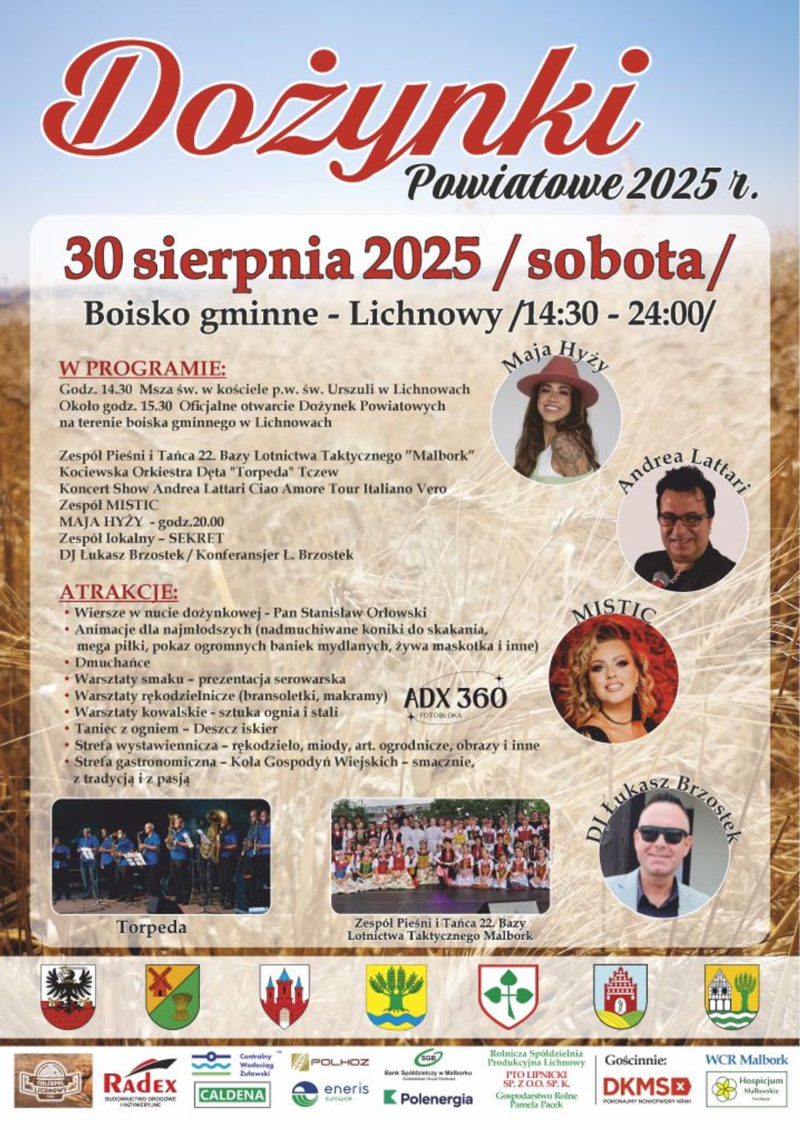 Dożynki Powiatowe w Lichnowach.
