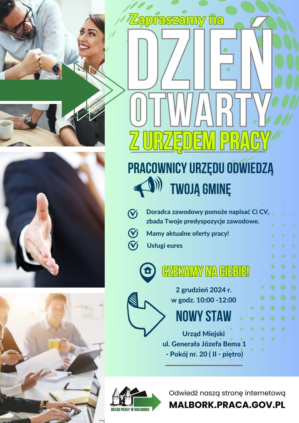 Dzień Otwarty Powiatowego Urzędu Pracy w Nowym Stawie.