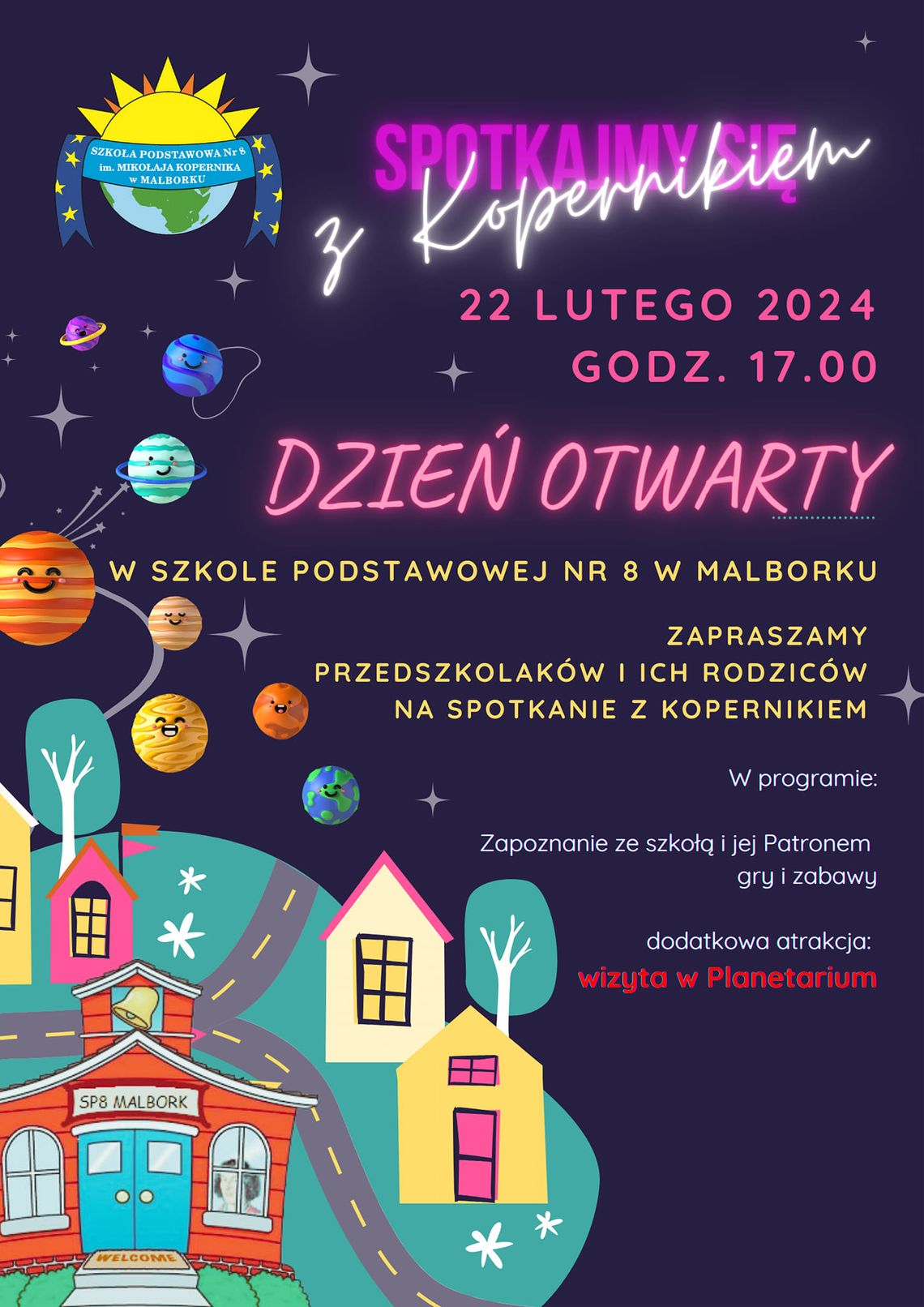 Dzień Otwarty Szkoły Podstawowej nr. 8 w Malborku.