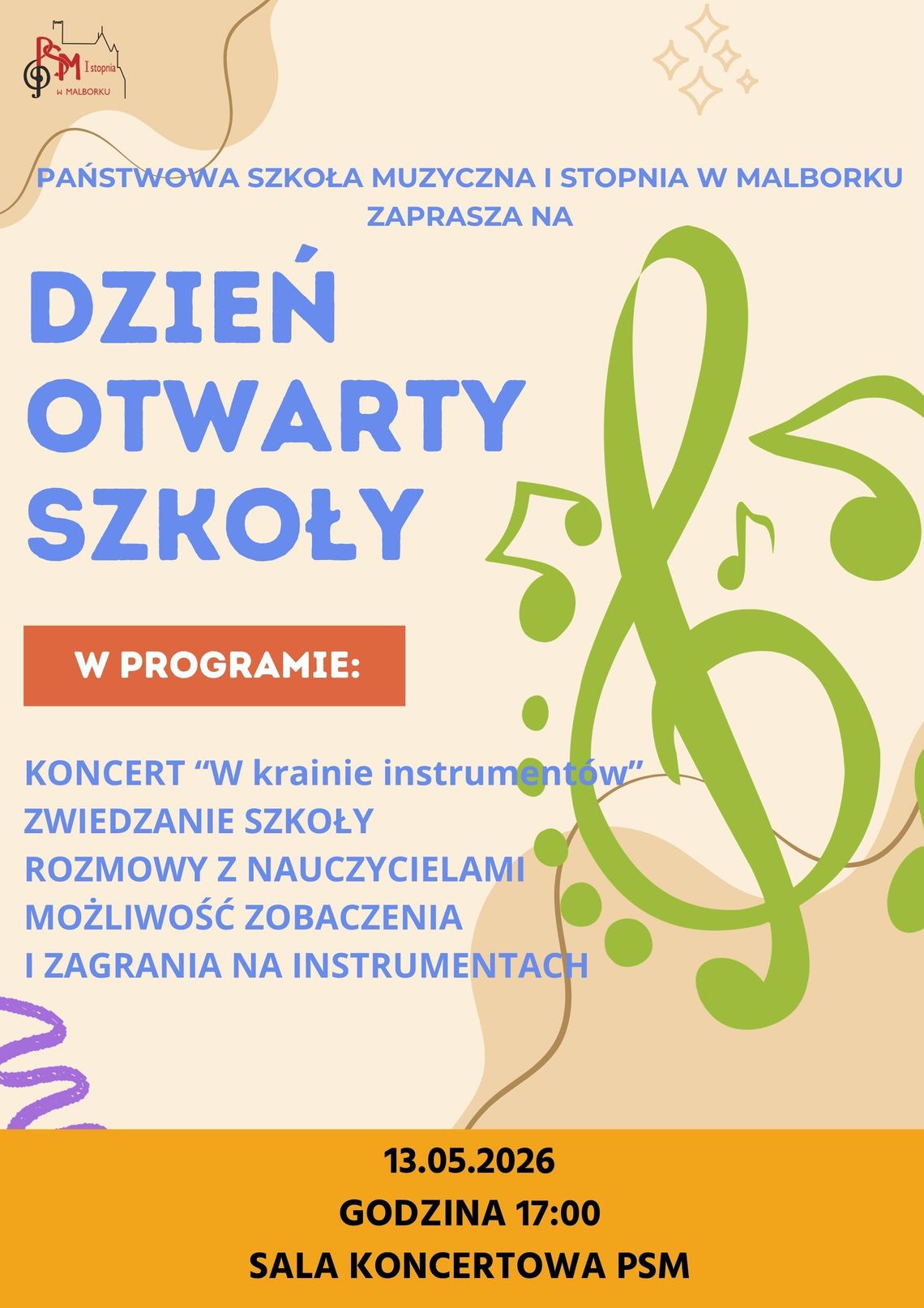 Dzień Otwarty w Państwowej Szkole Muzycznej w Malborku