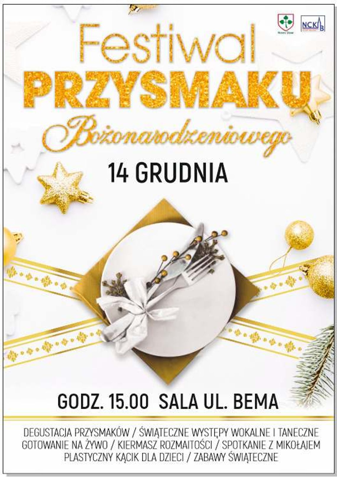 "Festiwal Przysmaku Bożonarodzeniowego" w Nowym Stawie.