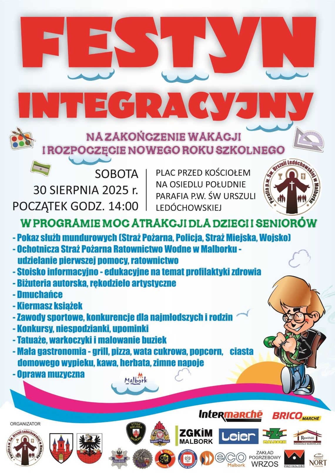 Festyn Integracyjny na zakończenie wakacji w Malborku.