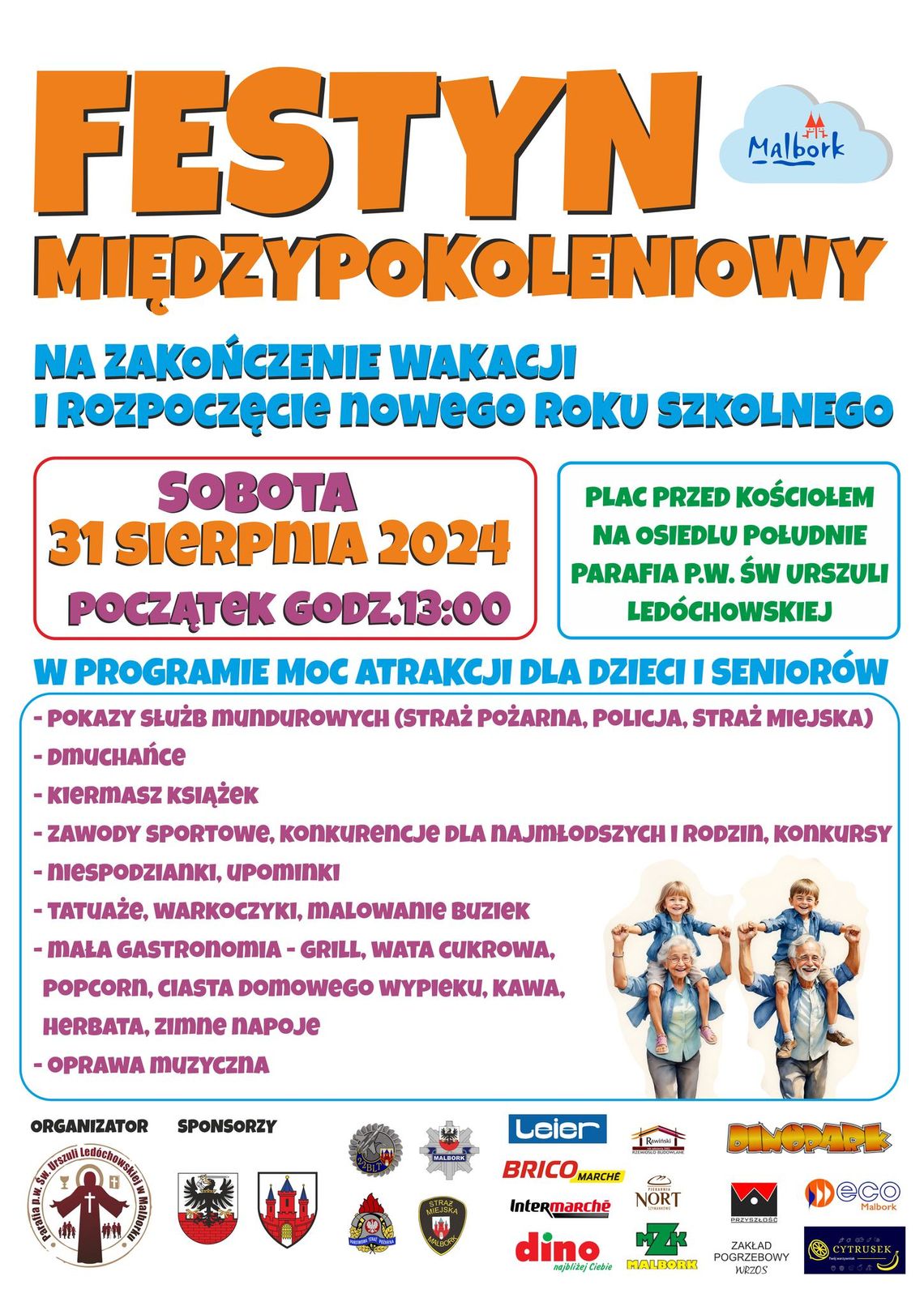 Festyn międzypokoleniowy w Malborku.