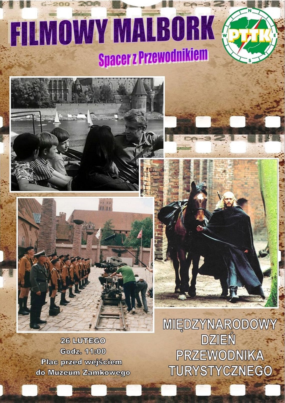 "Filmowy Malbork" - o filmowej historii naszego miasta podczas spaceru z Przewodnikiem.