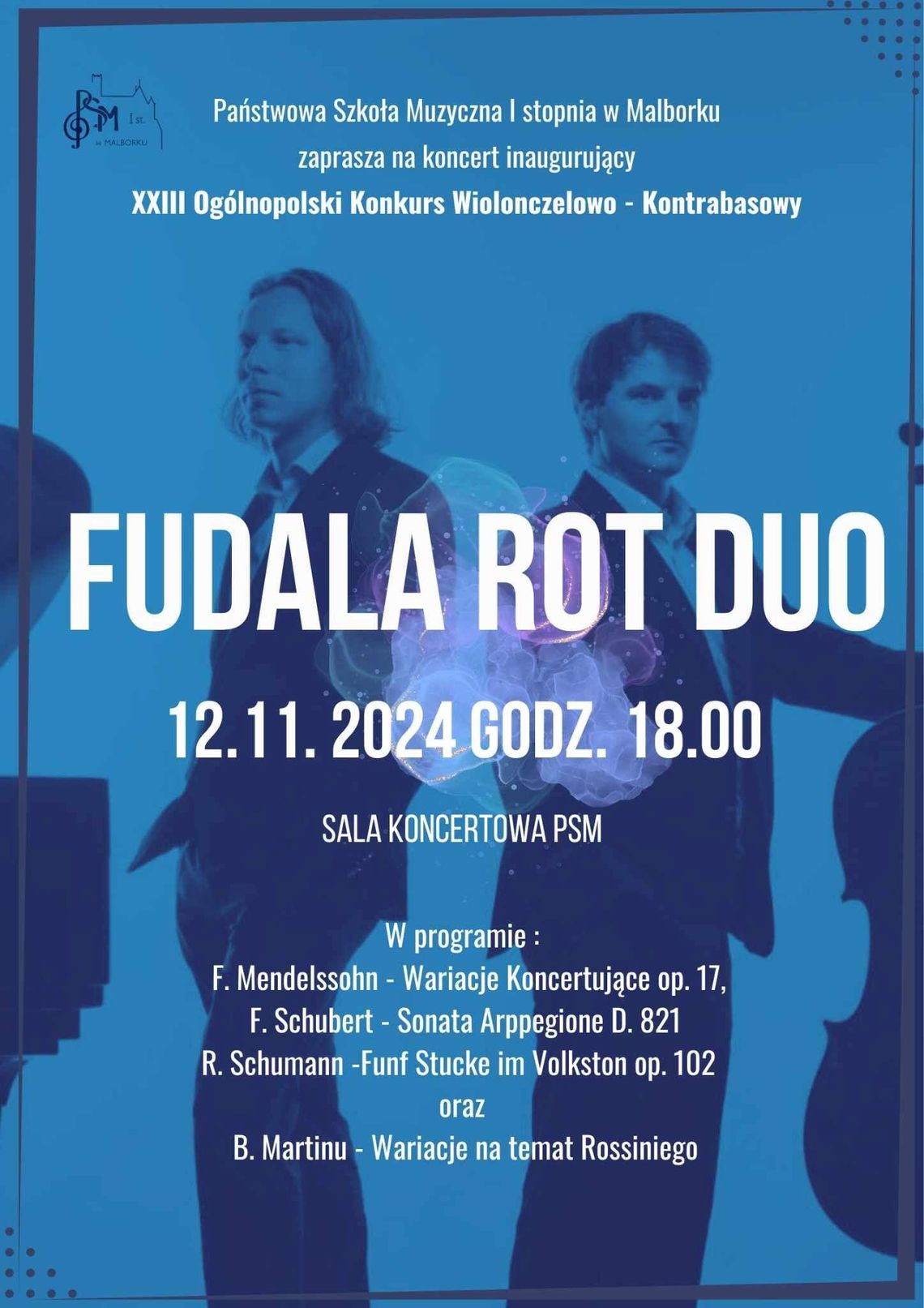 Fudala/Rot Duo - koncert w Państwowej Szkole Muzycznej I stopnia w Malborku