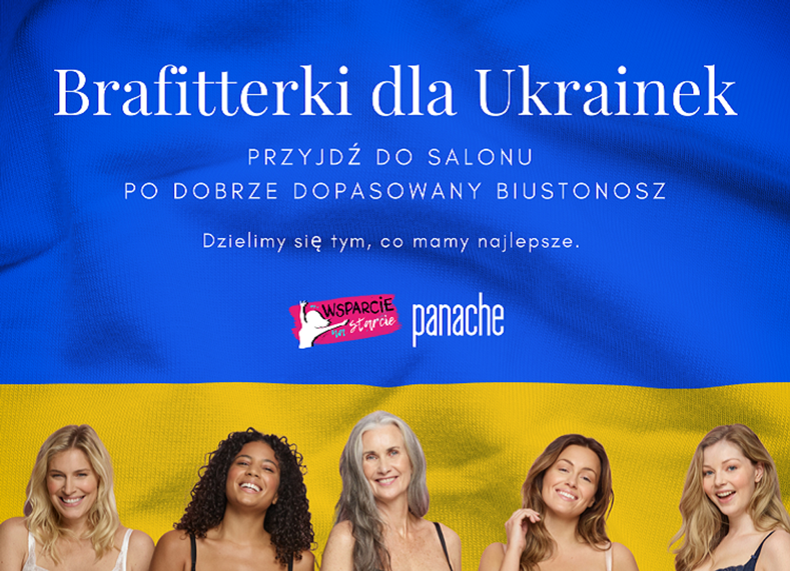 Fundacja Wsparcie na Starcie i Stanikowy Zawrót Głowy we wspólnej akcji Brafitterki dla Ukrainek