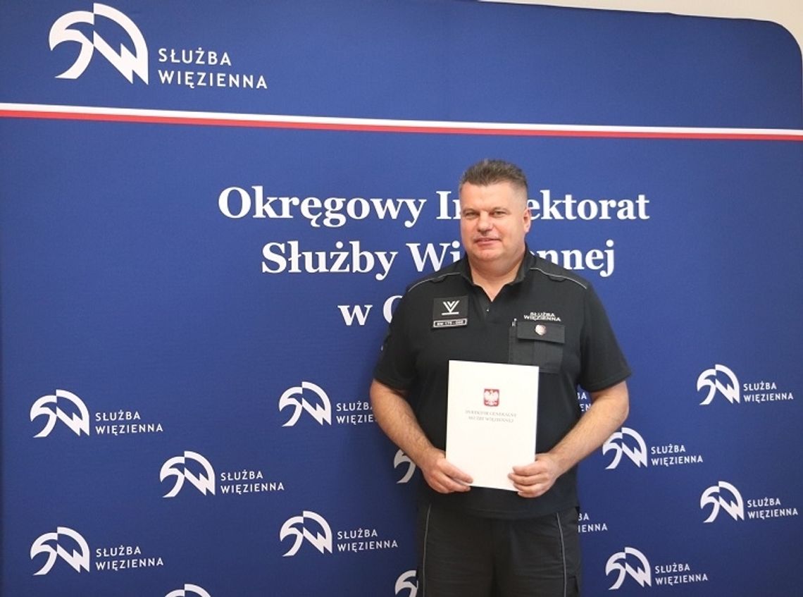 Funkcjonariusz z Malborka wyróżniony przez Dyrektora Generalnego Służby Więziennej