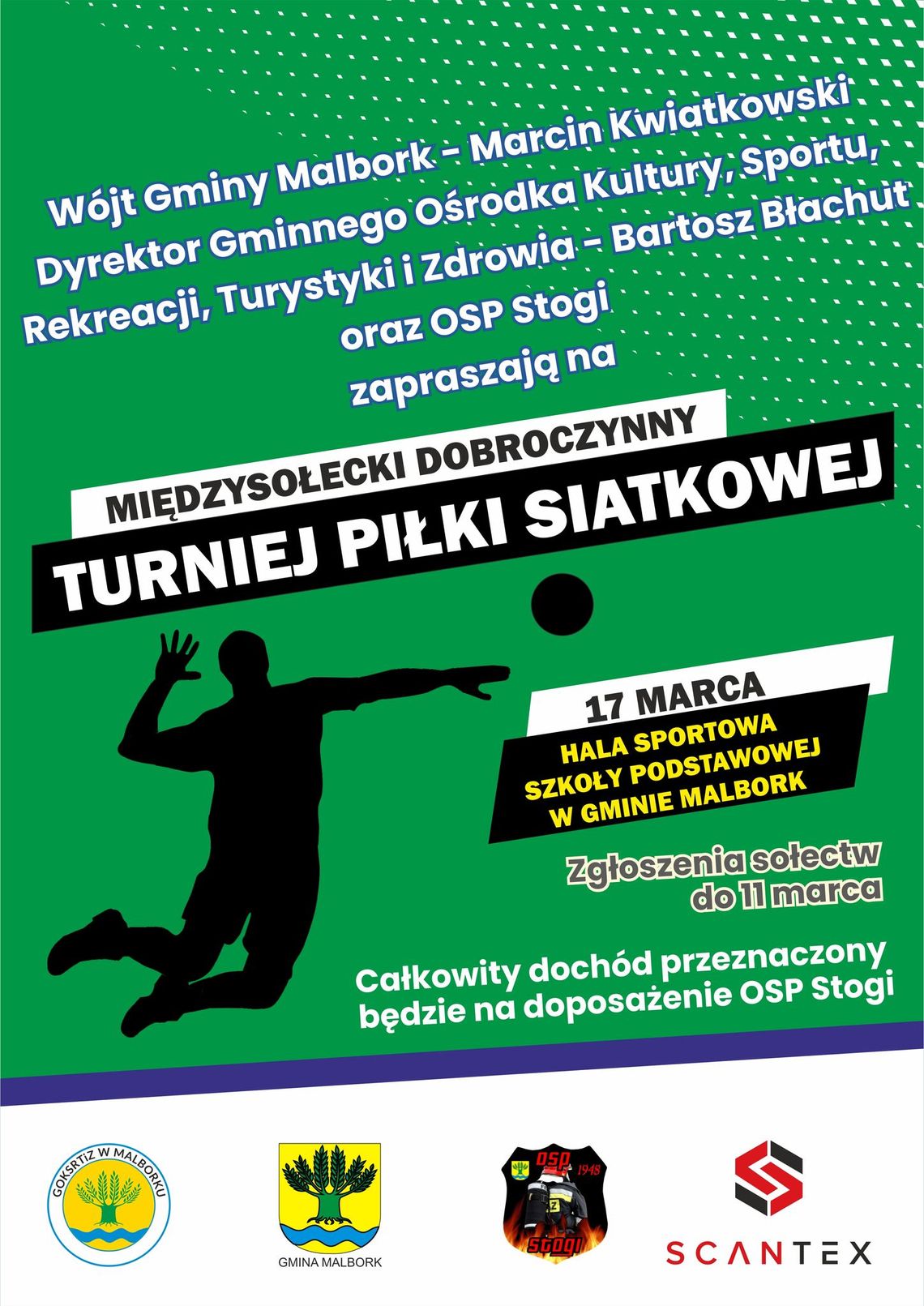 Gmina Malbork. Międzysołecki Dobroczynny Turniej Piłki Siatkowej.