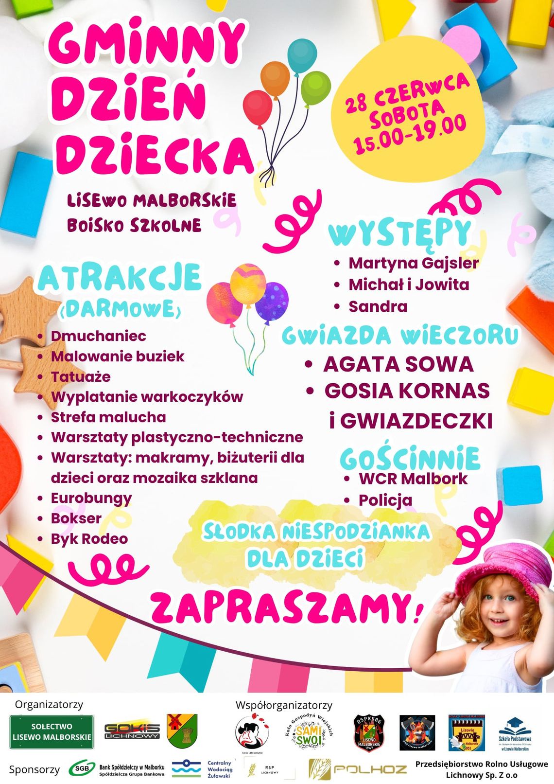 Gminny Dzień Dziecka w Lisewie Malborskim.