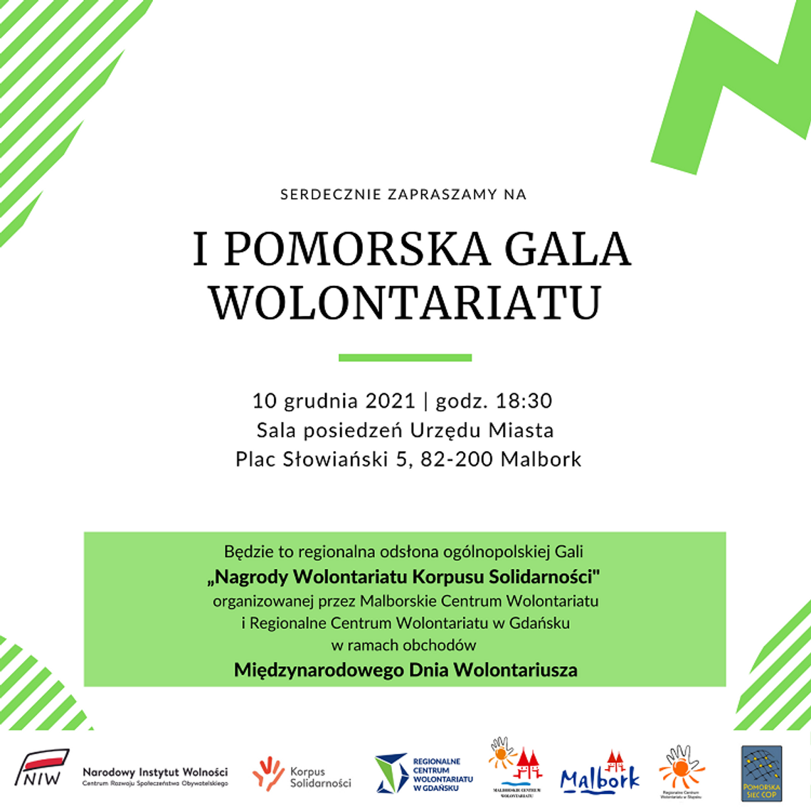 I Pomorska Gala Wolontariatu w Malborku.