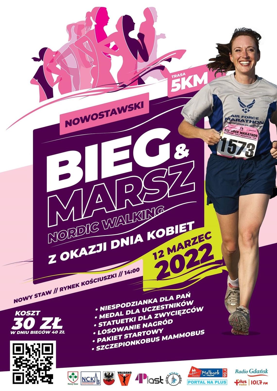 I Żuławski Bieg oraz Marsz Nordic Walking z okazji Dnia Kobiet