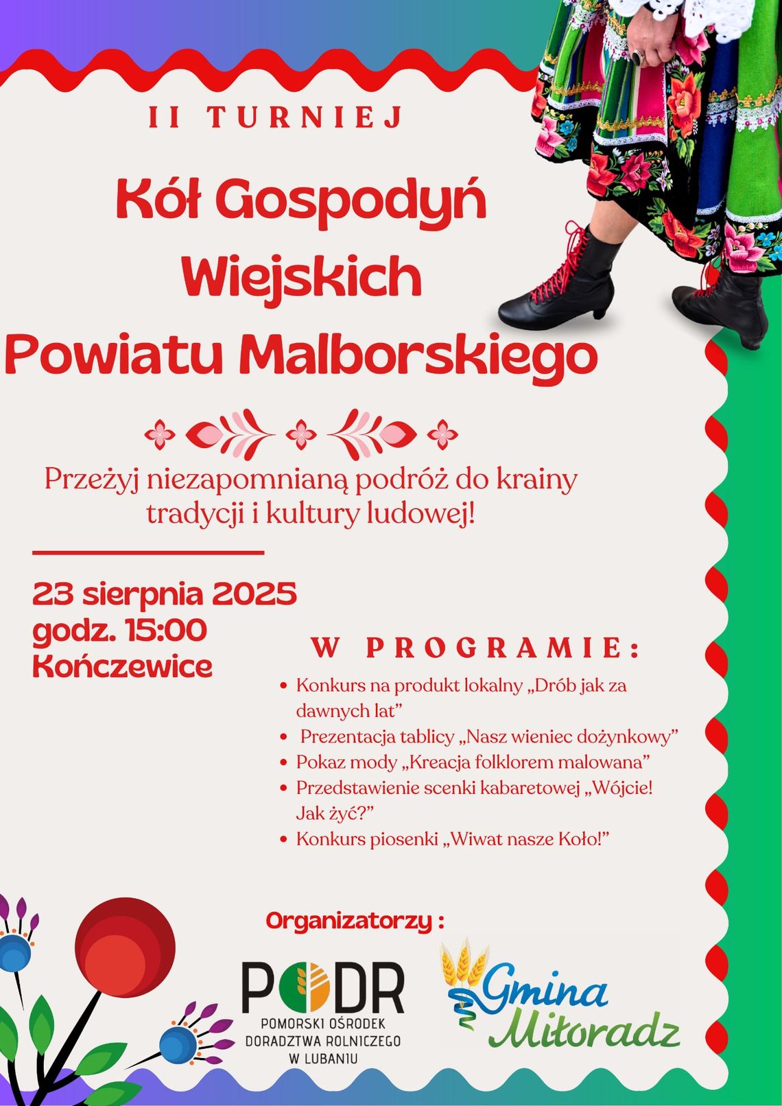 II Turniej Kół Gospodyń Wiejskich Powiatu Malborskiego.