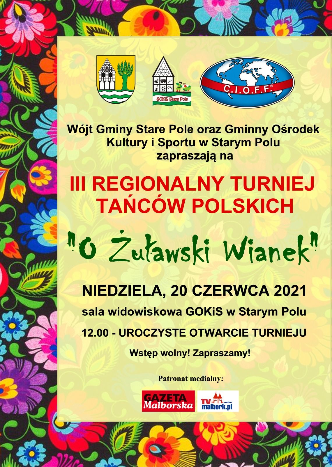 III Regionalny Turniej Tańców Polskich „O Żuławski wianek”.