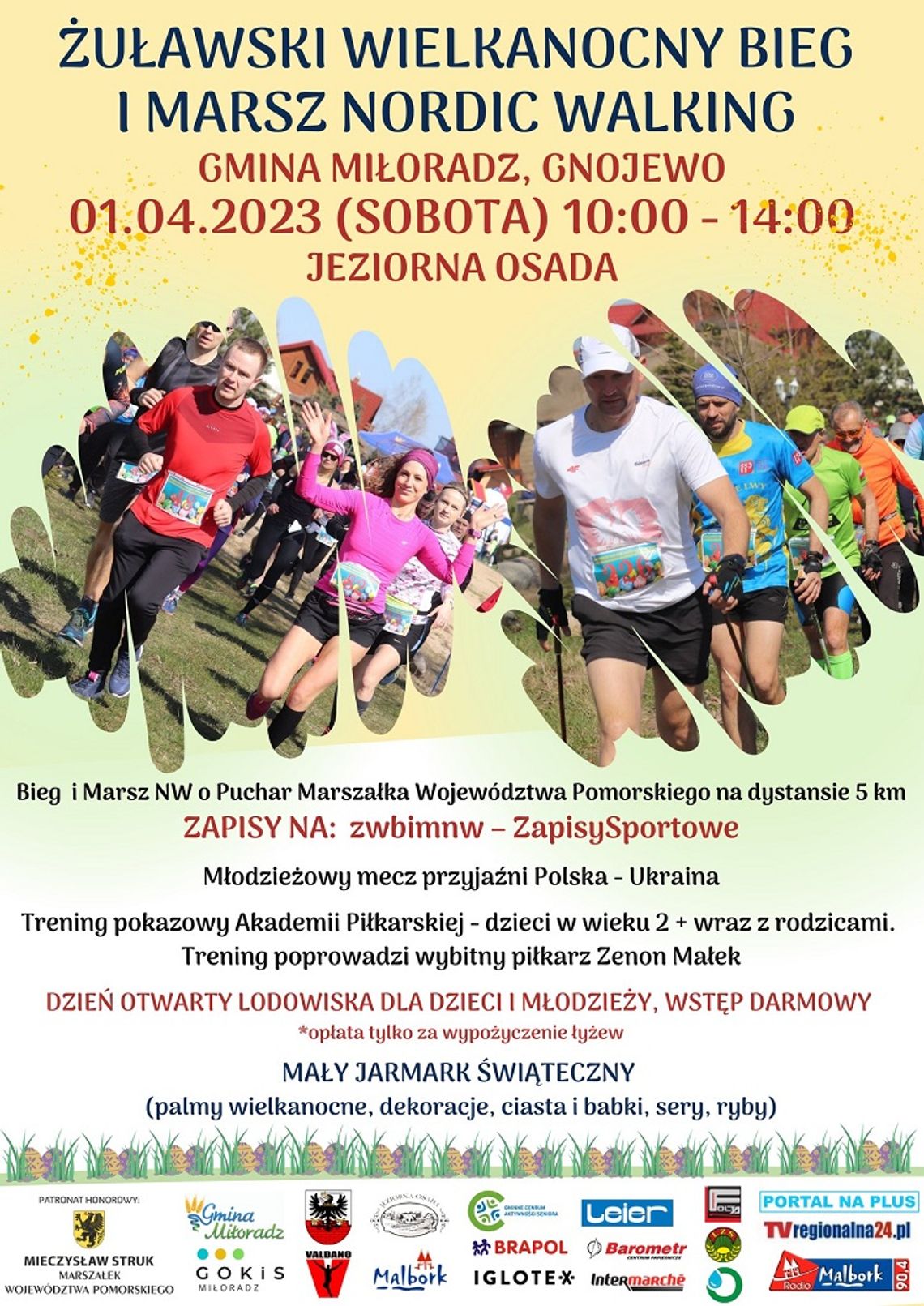 III Żuławski Wielkanocny Bieg i Marsz Nordic Walking o Puchar Marszałka Województwa Pomorskiego - trwają zapisy.