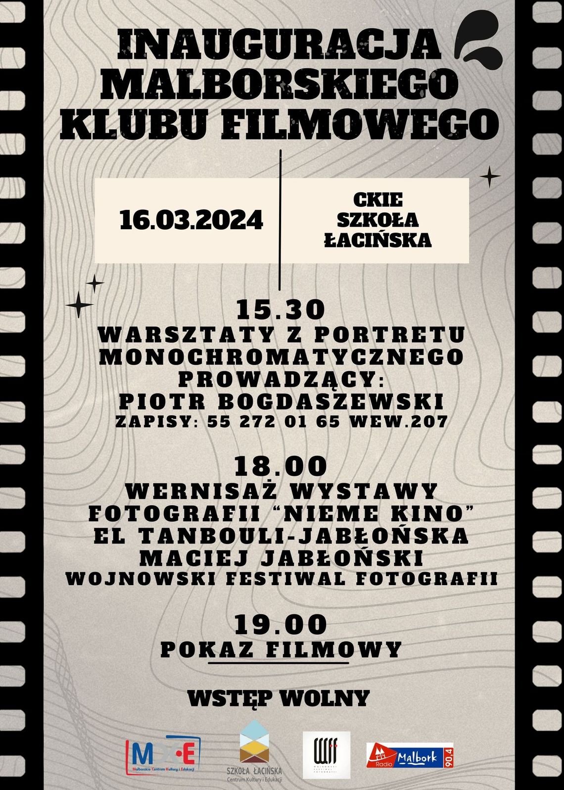 Inauguracja Malborskiego Klubu Filmowego.