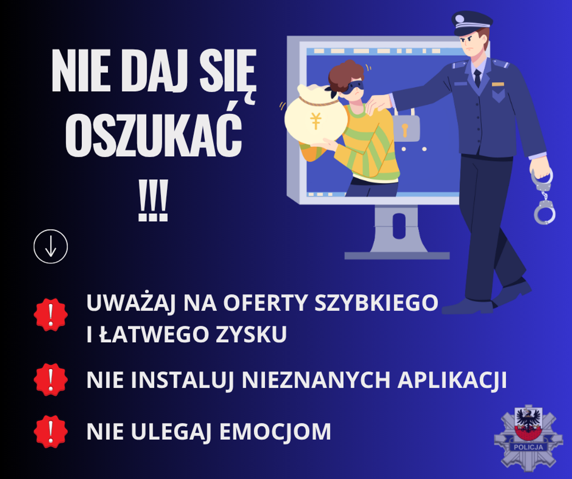 Jak nie dać się oszukać? Malborska policja przypomina o zasadach, których należy przestrzegać.
