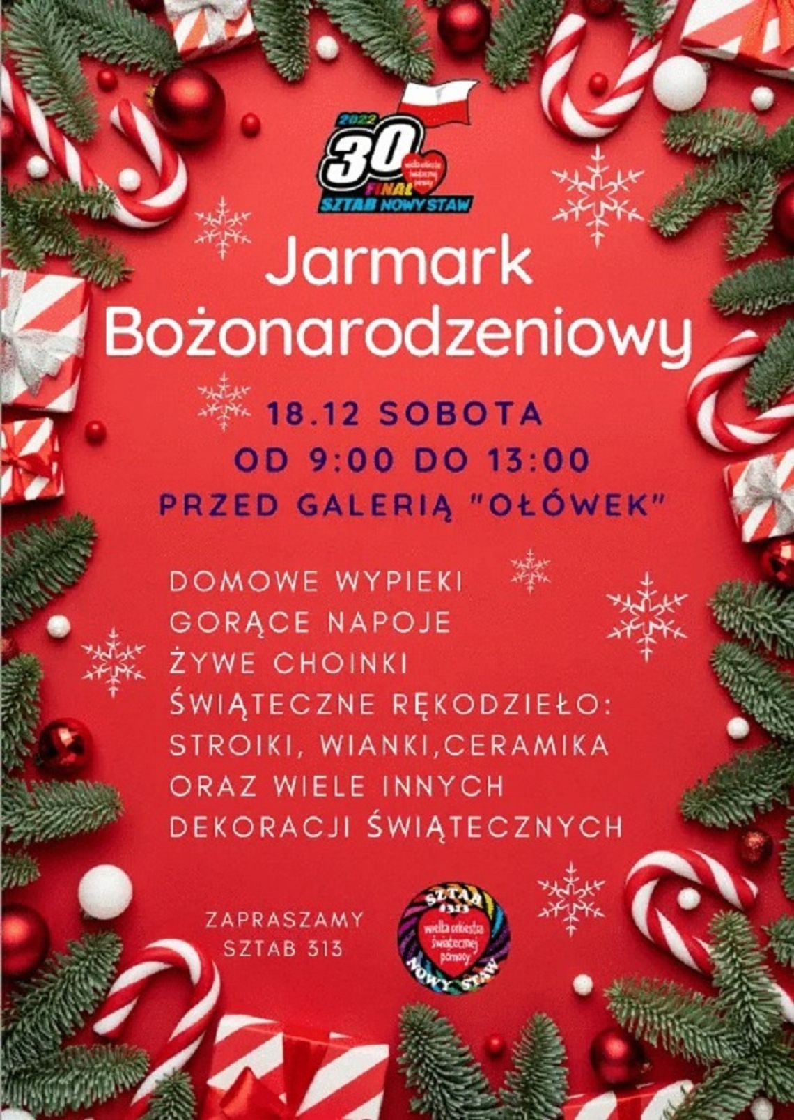 Jarmark Bożonarodzeniowy w Nowym Stawie.