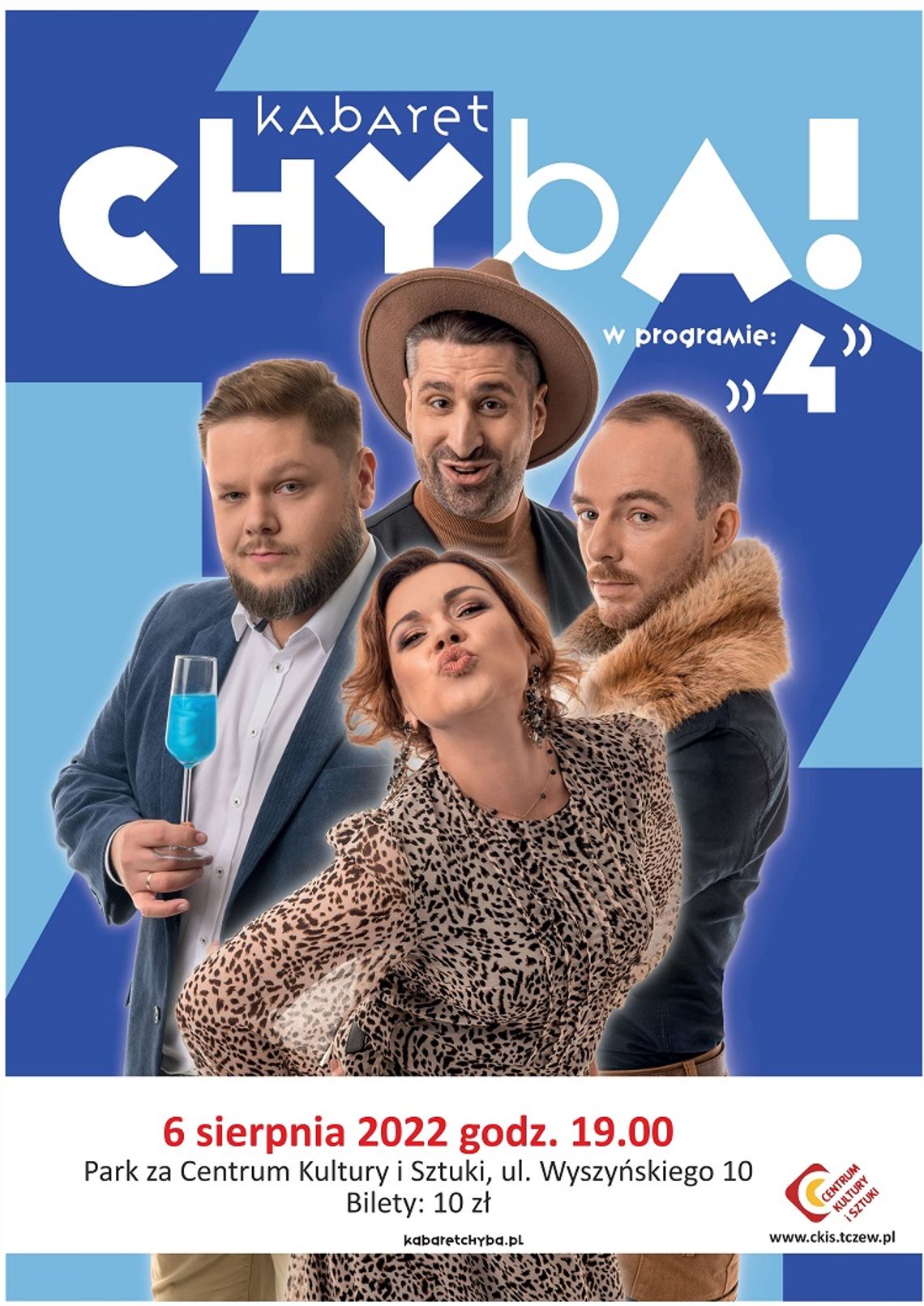 Kabaret CHYBA z programem „CZTERY” w CKiS Tczew.