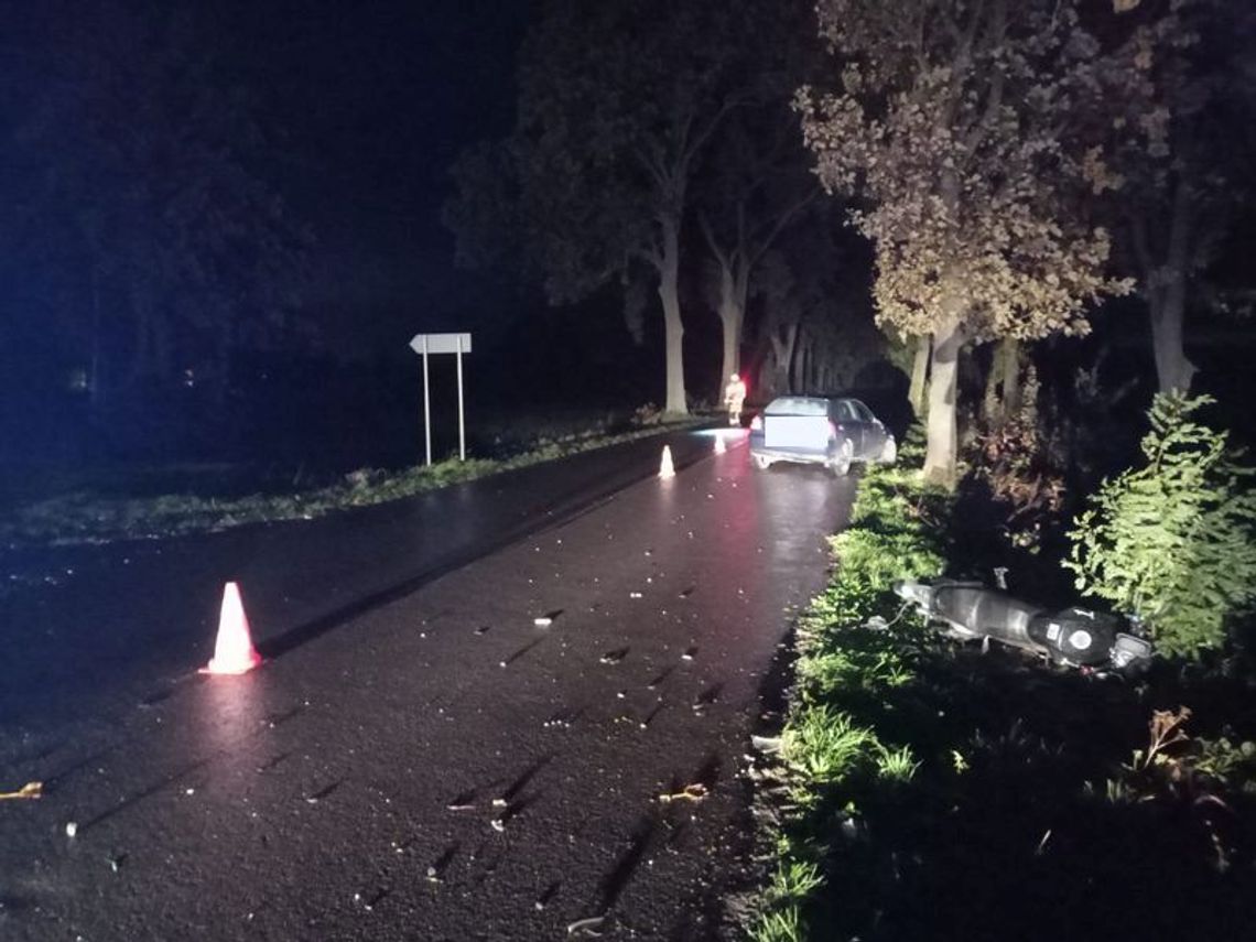 Kierował na zakazie i spowodował zdarzenie drogowe w Gminie Nowy Staw.