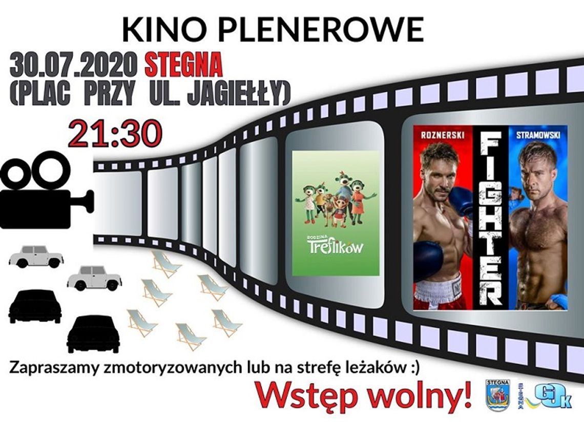 Kino plenerowe w Stegnie. 