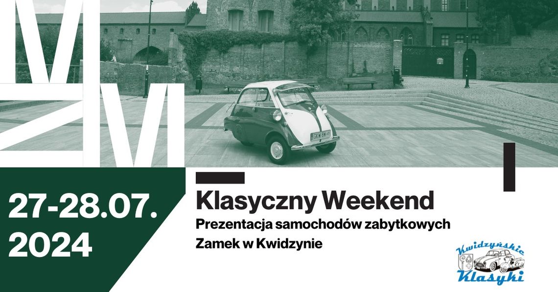 "Klasyczny weekend". Prezentacja aut zabytkowych na zamku w Kwidzynie.