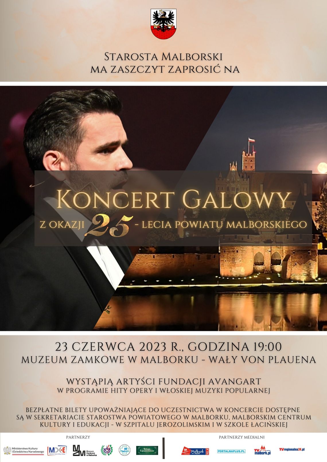 Koncert Galowy z okazji 25-lecia Powiatu Malborskiego