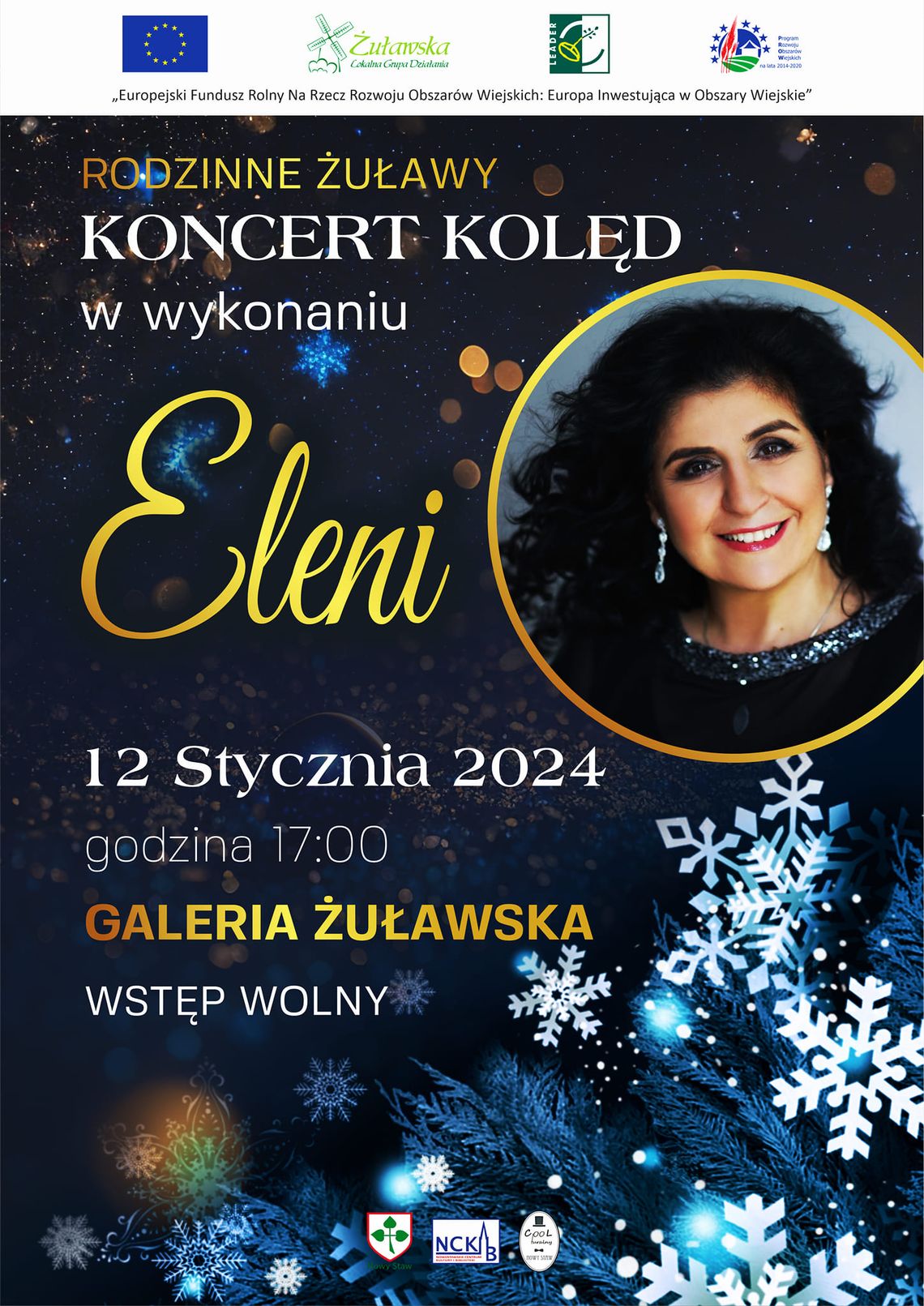 Koncert Kolęd w wykonaniu Eleni w Nowym Stawie.