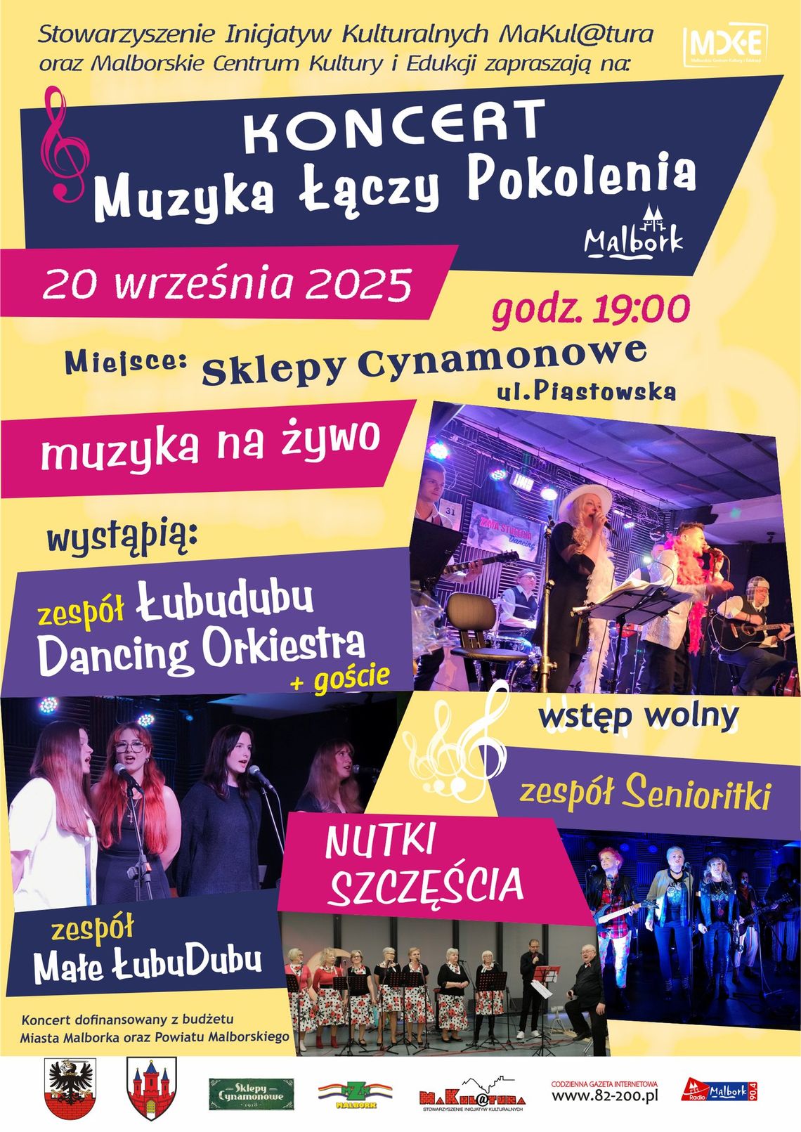 Koncert "Muzyka Łączy Pokolenia" w Malborku.