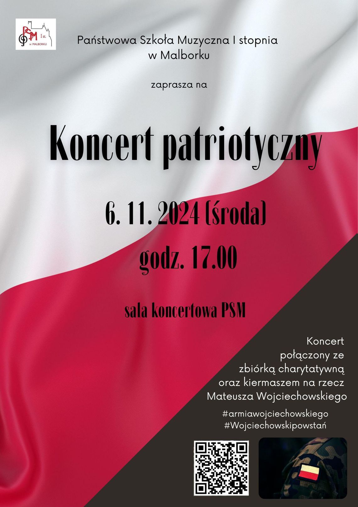 Koncert patriotyczny w Państwowej Szkole Muzycznej I stopnia w Malborku