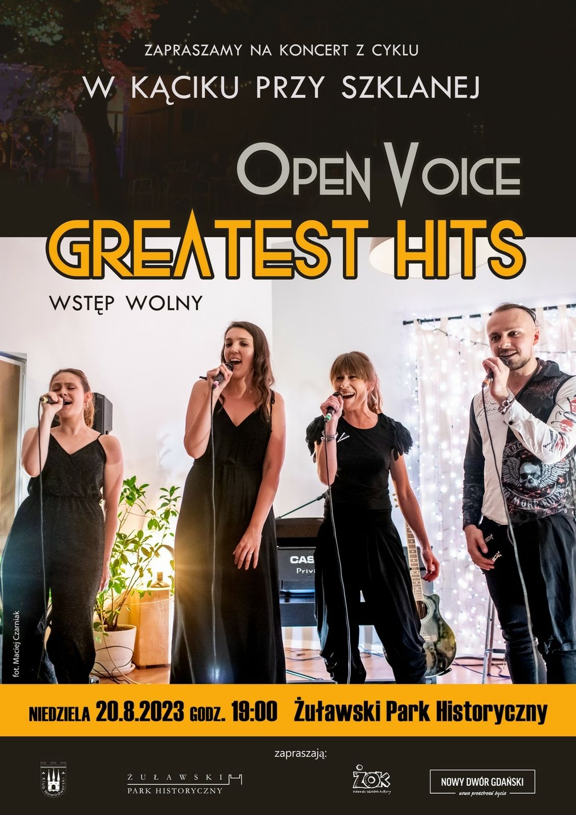 Koncert plenerowy "Open Voice - Greatest Hits" w Nowym Dworze Gdańskim.