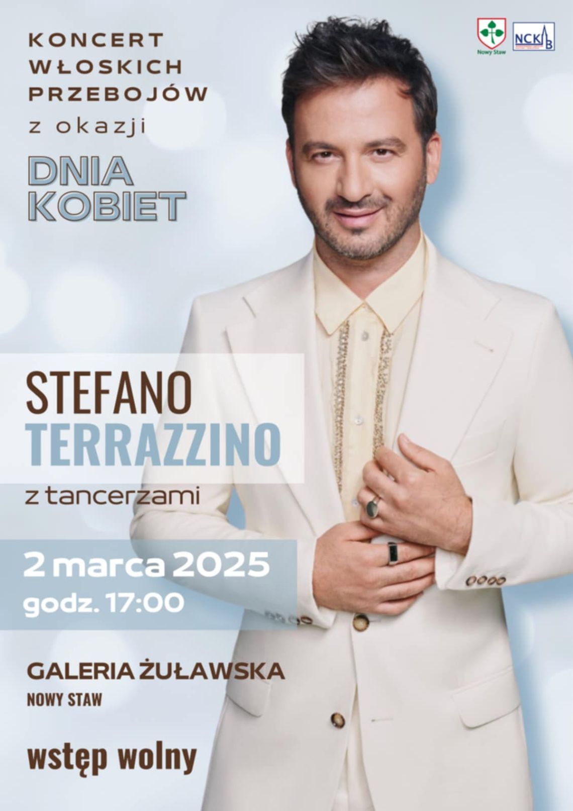 Koncert Stefano Terrazzino z okazji Dnia Kobiet w Nowym Stawie