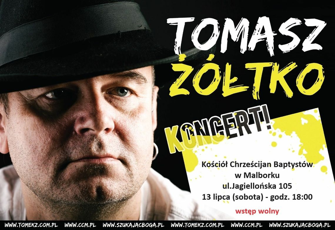 Koncert Tomasza Żółtko w Malborku.