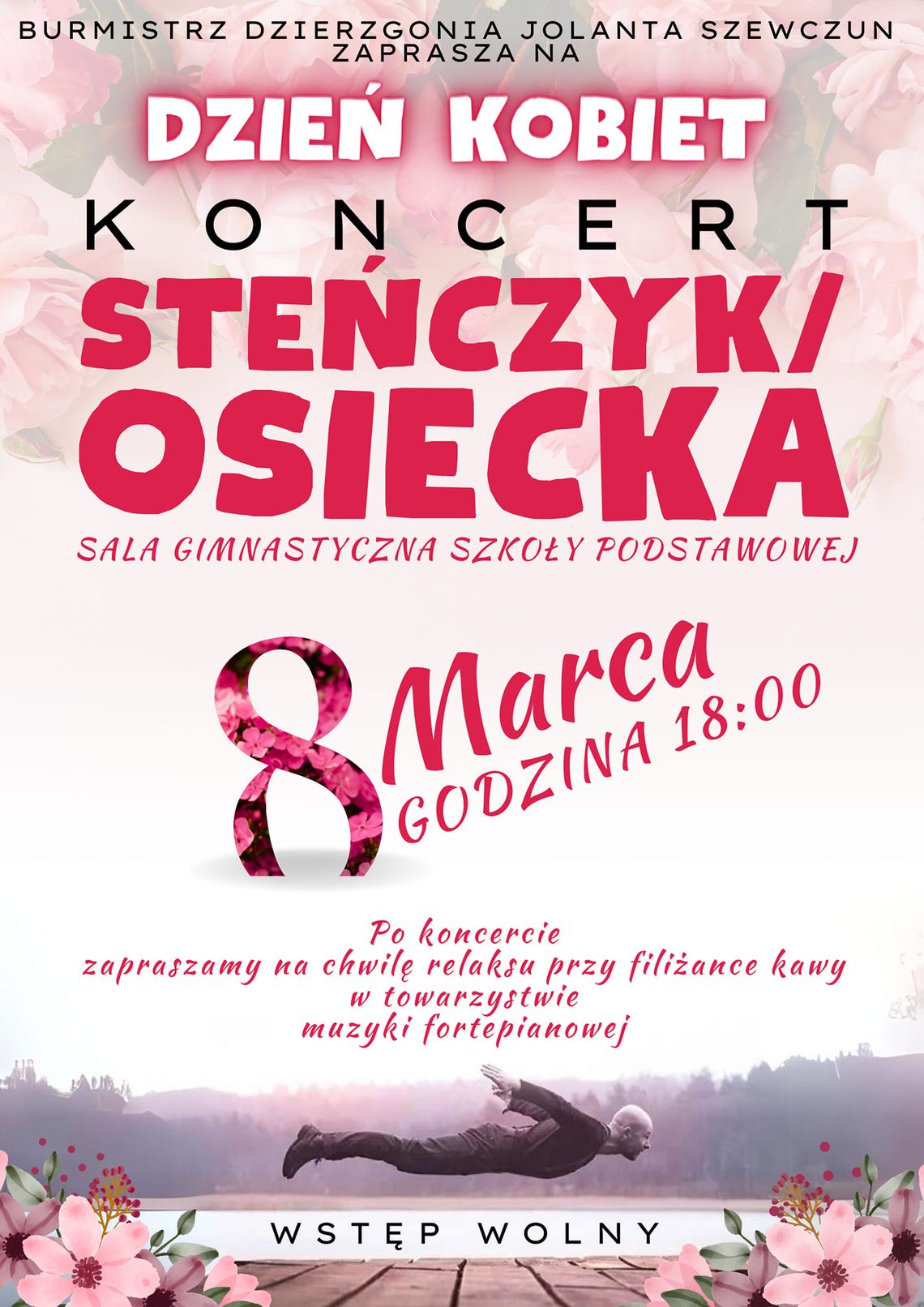 Koncert z okazji Dnia Kobiet w Dzierzgoniu.