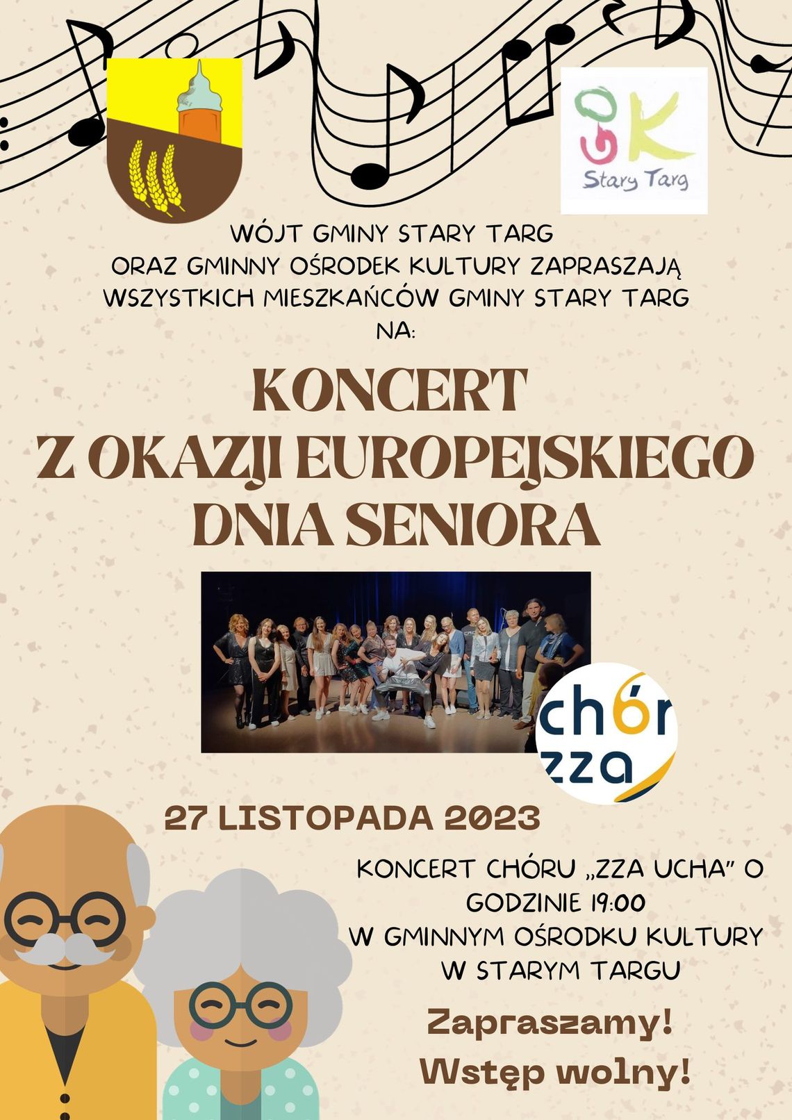 Koncert z okazji Europejskiego Dnia Seniora w Starym Targu.