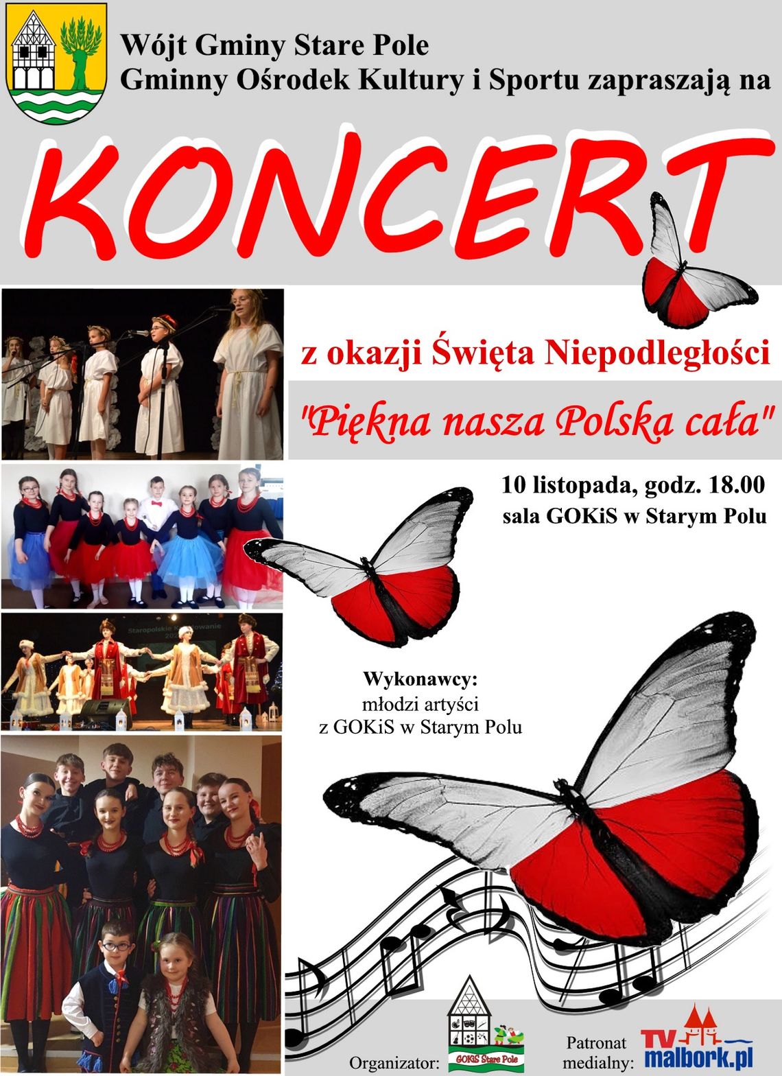 Koncert z okazji Święta Niepodległości w Starym Polu.